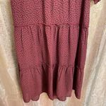Hollister maroon red long sleeve patterned maxi dress, NWT, XS Photo 2
