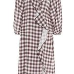 Marysia Ruffled gingham linen midi dress White Size XS Photo 0