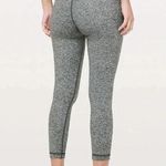 Lululemon  Wunder Under High Rise Heather Grey 7/8 Leggings Tight size 4 Photo 0