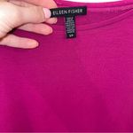 Eileen Fisher Magenta Fuchsia Purple 3/4 Sleeve Oversized Blouse Shirt Top Small Photo 2