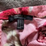 Forever 21  Contemporary Tropical Pink Maxi Skirt Side Slit Tie Women’s Sz S GUC Photo 3