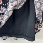 Sonoma Women's Black Floral Milk Maid Dress Size XS Whimsy Coquette Fairy Photo 6