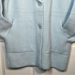 NVLT Anthropologie Light Blue Soft Short Trench Style Coat Sz XL Photo 3