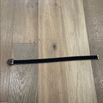 Vintage Silver Stretch Belt Metal Silver Rhinestone Flower Belt Buckle Size M/L Photo 8