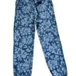 Anthropologie NWT Daily Practice Floral Jogger Sweatpants | Blue | Small Photo 3