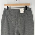 Nine West  Black Silver Houndstooth Stretch Knit High Rise Kick Flare‎ Pants 8 Photo 7