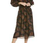 Rebecca Taylor  Arden Blouson Sleeve Dress Black Womens Size Small Photo 15