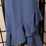 Nina Leonard Blue Moon Ruffle Dress Photo 4