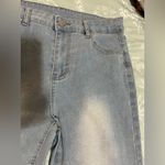 Source Unknown High Rise Wide/Straight Leg Jeans Medium Light Blue Wash Size M Photo 3