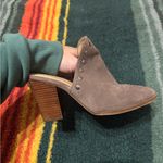 Michael Kors  Taupe Suede Studded Mules Sz 9 Photo 6