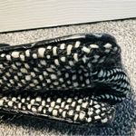 The Limited  black and white herringbone shoulder bag with chain strap Photo 8