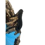 Gold Black Sequin Bodycon Mini Dress M Vtg Party Cocktail Hoco Holiday NYE Size M Photo 2