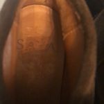 Saya Japanese brown suede leather‎ Japan size 23 made in Japan Rare Photo 6