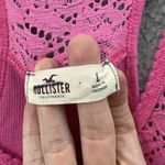 Hollister Y2K Tank Top Cami Crochet Lace Racerback Stretch Pink Women's Large Photo 6