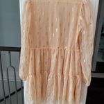 A loves A Metallic Dot Sheer Babydoll Dress NWT Size Small Photo 3