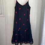 Nasty Gal Hold That Rose midi dress embroidered roses tiered ruffles lined US 4 Photo 1