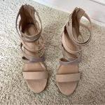 Kelly & Katie  Bonavilla Nude and Gold Strappy Sandals Photo 2