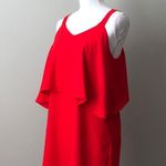 Collective Concepts | Red Ruffle Tiered Dress Photo 2