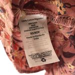 Free Assembly Floral Ruffle Long Sleeve Blouse Pink Boho Peasant Cotton XS Photo 3