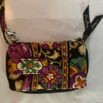 Vera Bradley  Black and Purple Floral Wristlet Photo 0