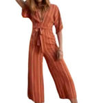 Sage The Label  Striped Jumpsuit Size Small Photo 0