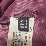 Massimo Dutti  Satin Bomber Jacket S 19” p2p Bordeaux NWOT Photo 3