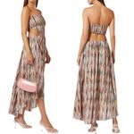 MISA Los Angeles MISA Myka Ikat Strapless Cutout Smocked Cotton Blend Dress Size S NWT Photo 1