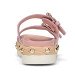 Donald Pliner Larabee Leather Slide Sandal in Rose Pink Leather NWT Photo 1