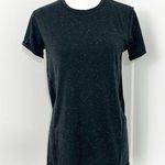 Lululemon Size 2 Black Speckled Part Ways Split Back Short Sleeve Active Top Photo 0