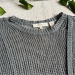 Inhabit Brand Inhabit Silk Blend Grey Asymmetrical Hem Knit Shirt Photo 1