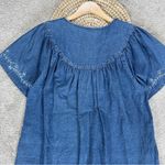 Loungees Women’s Denim Midi Dress Shortsleeve V Photo 7