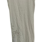 Norton Mcnaughton Women's Cream Linen Floral Design Maxi Dress Size XL Photo 0