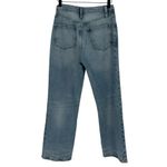 frame denim Le Jane Crop Angled Zipper High Rise Jeans | Sz 27 | Rhode Wash Photo 3