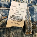 American Eagle Womens New  Mom Straight Jean Short High Rise Photo 1