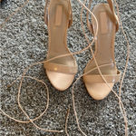 Forever 21  Tie-Up Heels High Nude Photo 0