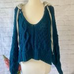 Free People FP Tierra Cable Knit Hoodie Photo 0