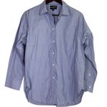 J.Crew  Relaxed Fit 100% Cotton Button Down Collar Shirt Longsleeve 8 Peri Blue Photo 0