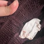 Anthropologie Scallop-Hem Purple Paperbag Mini Shorts Sz M Photo 5