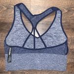 PINK - Victoria's Secret Victoria’s Secret PINK Sport Seamless Lightly Lined Blue Sports Bra Size Large Photo 3