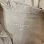 Soft Surroundings  Santa Barbara button down tunic top tan sz M Photo 6