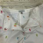 David Brooks Embroidered Golf Bag Shorts White Size 18 Photo 1