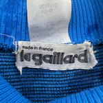 Vintage 80s Le Gaillard Acrylic Sweater Dress Blue Midi Size M Photo 2
