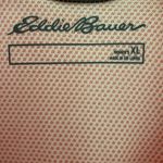 Eddie Bauer  Linen Blend Vented Roll Tab Sleeve  Breast Pocket Button Up Pink XL Photo 3