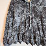 Pilcro  Drop Shoulder Flounce Hoodie Floral Size M Photo 4
