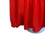 Loft  Small Orange Flowy Long Sleeve Tie Front Blouse Top Shirt Office Work Boho Photo 3