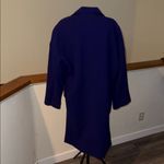 Rare vintage David Hayes Blue purple wool
Coat with red lining Size XL Photo 5