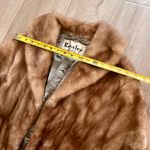 Kessler Vtg  Fur Wrap Shrug Stole Cape W/ Pocket Jacket Nature Brown Mink Mint Photo 7