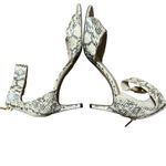 Louise et Cie Snakeskin Heels in Black and Cream Photo 6