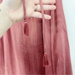 Soft Surroundings  Lumi Top in Marsala Tassel Tie Front Size Large Photo 7