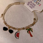 NWT summer beach charm bracelet Red Photo 0